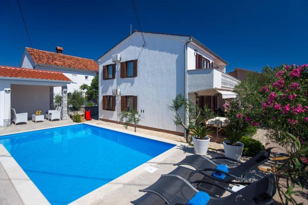 Adria-Holiday House With A Private Pool In Krk Kornić Exterior foto